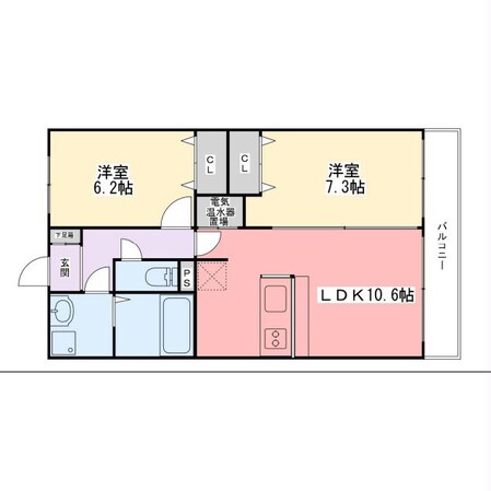 インタービレッジ城北の物件間取画像